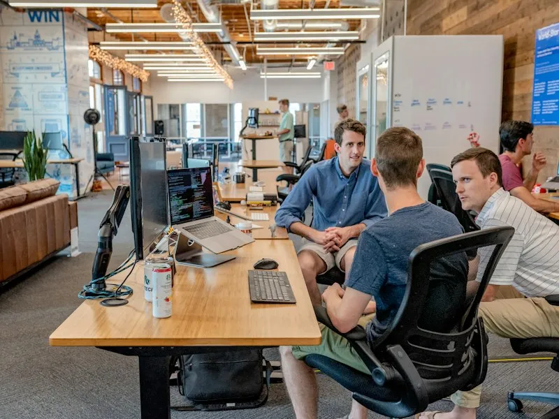 New employee during onboarding at a desk